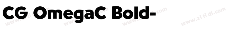 CG OmegaC Bold字体转换